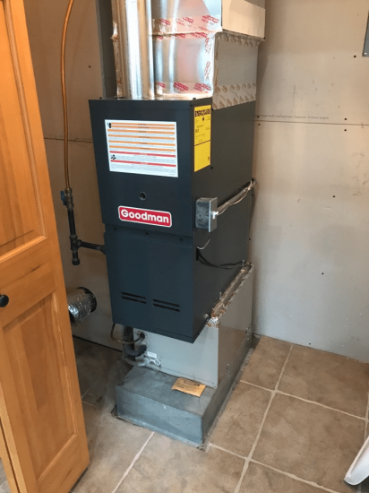 Goodman heating service performed by Off The Hook Heating & Air’s Ramsey| furnace experts